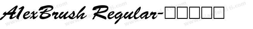 A1exBrush Regular字体转换